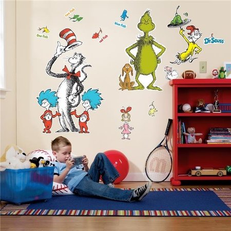 BIRTHDAY EXPRESS BirthdayExpress 160805 Dr. Seuss Giant Wall Decals 160805